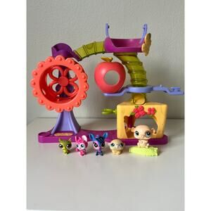 Littlest Pet Shop Hamster Playground Playset With Pets 2010 LPS